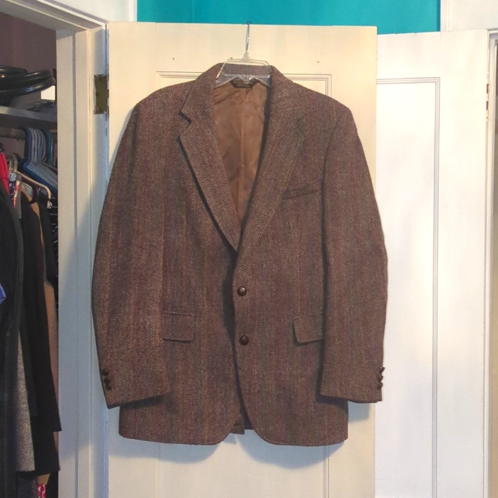 Anderson-Little Tweed Blazer Ripped Lining